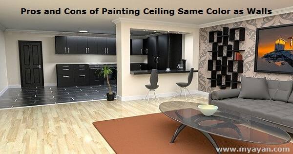 Pros And Cons Of Painting Ceiling Same Color As Walls - Paint Wall Finishes Advantages And Disadvantages